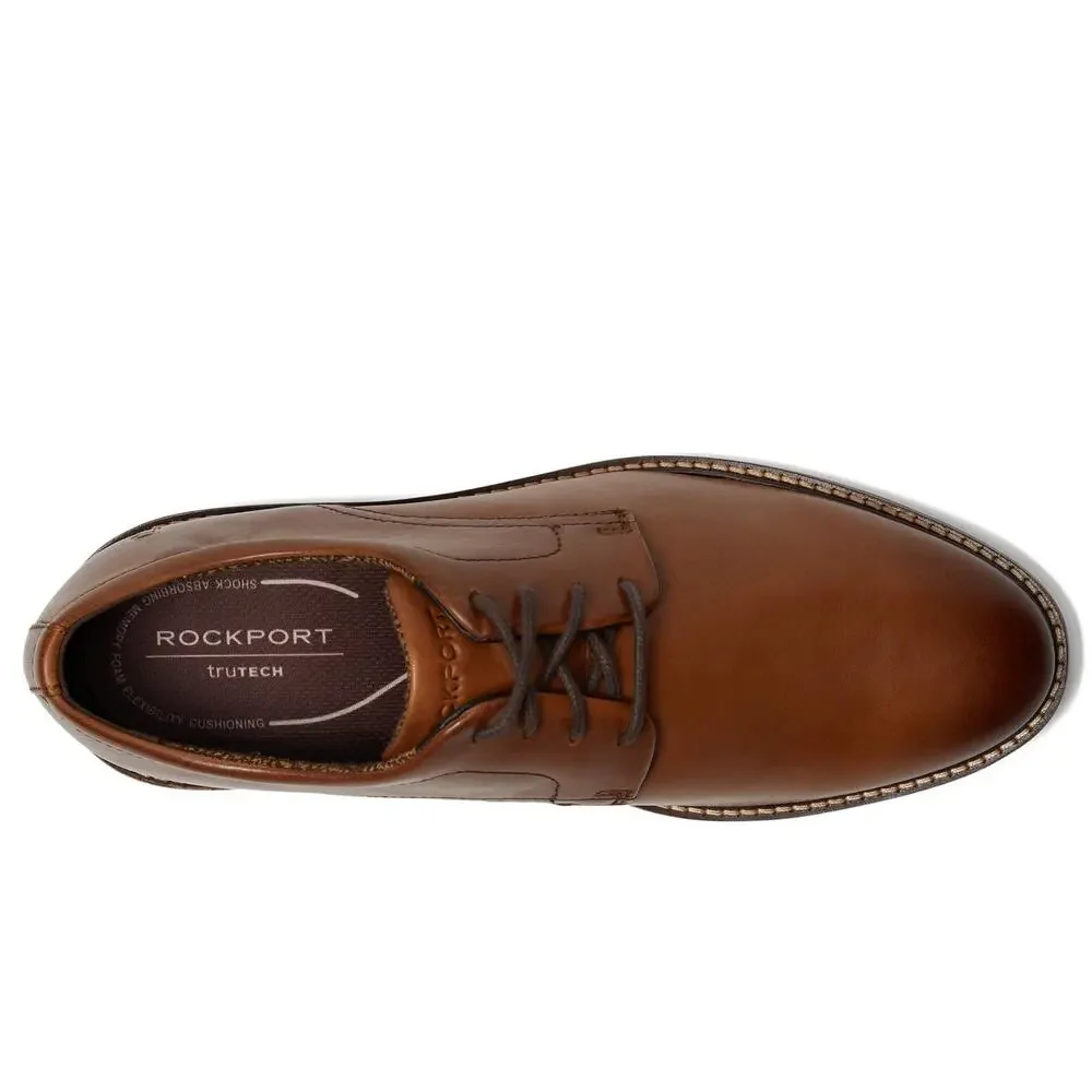 ROCKPORT MENS CEDRIC DARK NATURAL LEATHER 11 MEDIUM